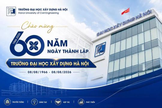 ⭐60 NĂM  THÀNH LẬP TRƯỜNG ĐẠI HỌC XÂY DỰNG HÀ NỘI – HÀNH TRÌNH KIẾN TẠO TRI THỨC, DỰNG XÂY TƯƠNG LAI⭐