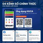 HỆ KÊNH SỐ CHÍNH THỨC CỦA MẠNG LƯỚI HUCA