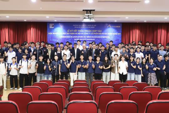 TRƯỜNG ĐẠI HỌC XÂY DỰNG HÀ NỘI KÝ KẾT HỢP TÁC VỚI CÔNG TY CỔ PHẦN ĐẦU TƯ XÂY DỰNG ĐĂNG SƠN – DẤU ẤN ĐỒNG HÀNH CỦA CỰU SINH VIÊN HUCE