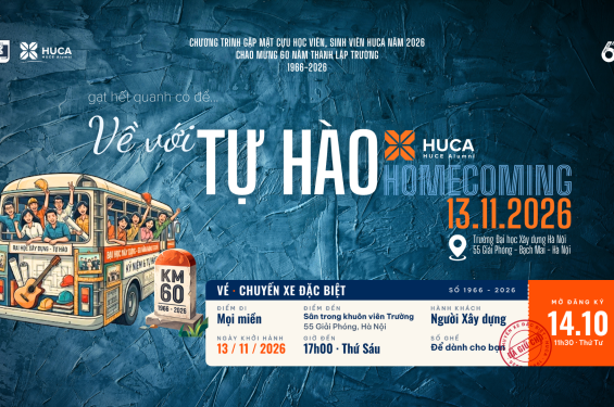 ✨ CHÍNH THỨC CÔNG BỐ · HUCA HOMECOMING 2026 - VỀ VỚI TỰ HÀO