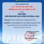 🔥⚽ KHAI MẠC GIẢI HUCE OPEN FOOTBALL 2026 🔥⚽