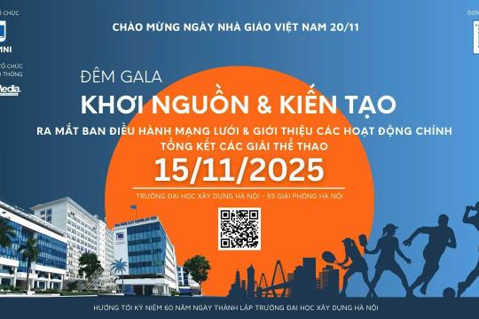 HUCA - MẠNG LƯỚI CỰU HỌC VIÊN VÀ SINH VIÊN TRƯỜNG ĐẠI HỌC XÂY DỰNG HÀ NỘI (HUCE ALUMNI), NƠI HỘI TỤ, KẾT NỐI VÀ ĐỒNG HÀNH CÙNG CÁC THẾ HỆ "XÂY DỰNG - KIẾN TẠO TƯƠNG LAI"