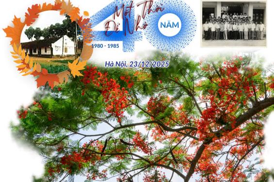 KHÓA 25 NGÀNH CẤP THOÁT NƯỚC – 40 NĂM NGÀY NHẬP TRƯỜNG: VỮNG VÀNG TINH THẦN NGƯỜI XÂY DỰNG