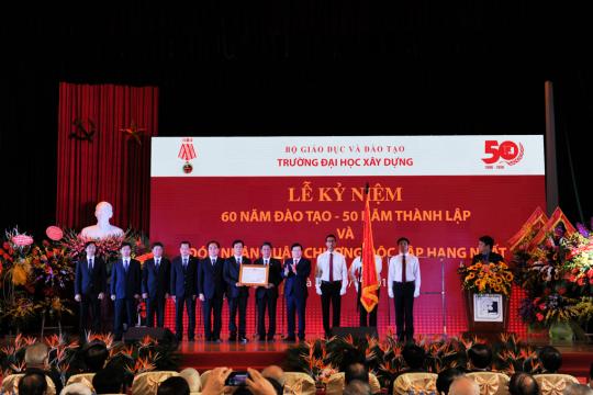 Trường Đại học Xây dựng kỷ niệm 60 năm đào tạo, 50 năm thành lập và đón nhận Huân chương Độc lập hạng Nhất lần thứ hai
