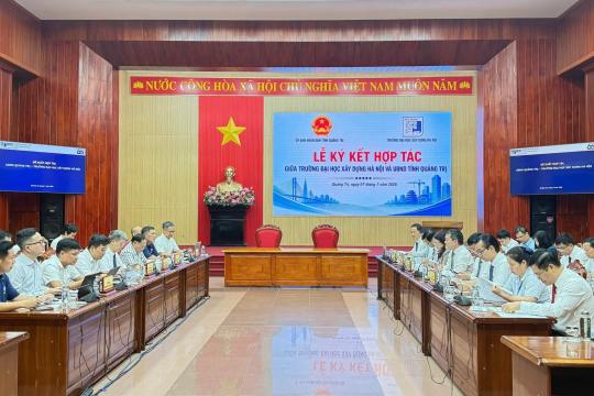 🤝 QUẢNG TRỊ VÀ TRƯỜNG ĐẠI HỌC XÂY DỰNG HÀ NỘI (HUCE) KÝ KẾT HỢP TÁC TOÀN DIỆN: HƯỚNG TỚI PHÁT TRIỂN XANH VÀ BỀN VỮNG 🤝