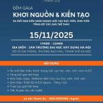 ĐÊM GALA KHƠI NGUỒN & KIẾN TẠO - RA MẮT BAN ĐIỀU HÀNH MẠNG LƯỚI CỰU HỌC VIÊN, SINH VIÊN VÀ TỔNG KẾT CÁC GIẢI THỂ THAO