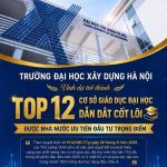 ⭐TRƯỜNG ĐẠI HỌC XÂY DỰNG HÀ NỘI ĐƯỢC CHỌN LÀ 1 TRONG 12 CƠ SỞ GIÁO DỤC DẪN DẮT GIÁO DỤC ĐẠI HỌC THỦ ĐÔ⭐