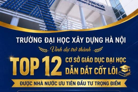 ⭐TRƯỜNG ĐẠI HỌC XÂY DỰNG HÀ NỘI ĐƯỢC CHỌN LÀ 1 TRONG 12 CƠ SỞ GIÁO DỤC DẪN DẮT GIÁO DỤC ĐẠI HỌC THỦ ĐÔ⭐